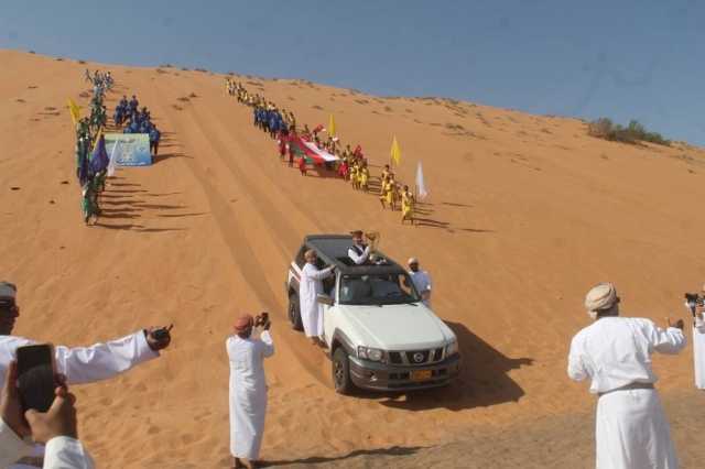 رمال بدية تحتفي بكأس جلالة السلطان لكرة القدم