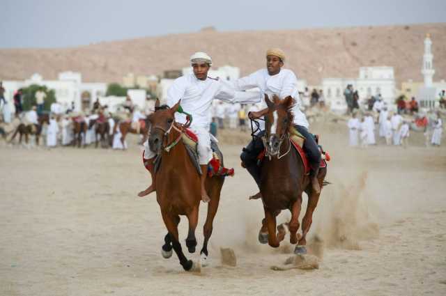 غدا .. ختام مهرجان رياضات الخيل التقليدية بصور