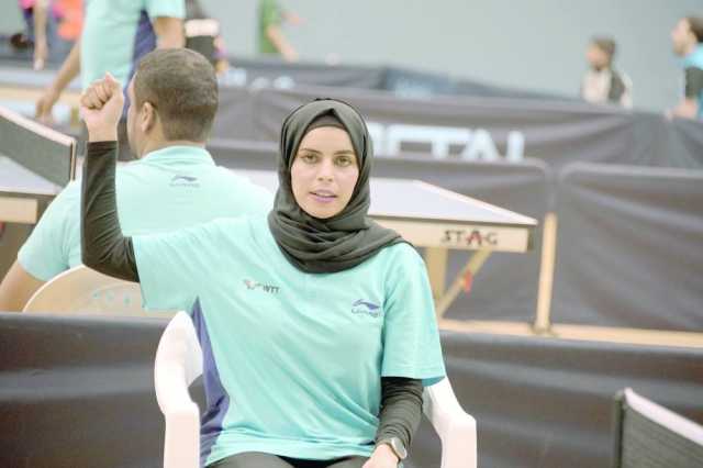 عائشة السعيدية تشارك في البطولة الدولية لكرة الطاولة