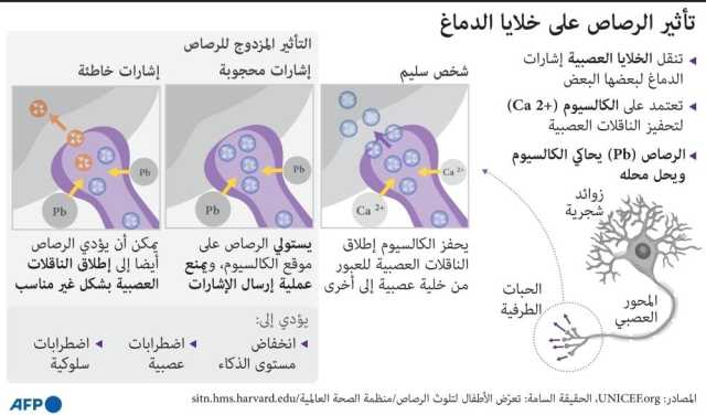 التلوث بالرصاص تسبب بـ 5,5 مليون حالة بأمراض القلب والأوعية الدموية في 2019