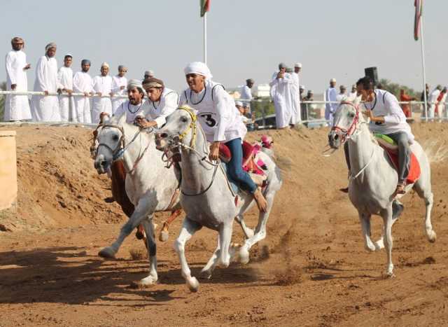 الإثارة والتنافس شعار سباق تحدي عرضة الخيل ببدية