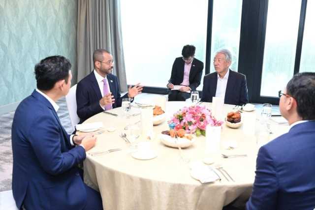 وزير الخارجية يلتقي بمسؤول سنغافوري