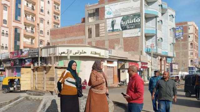 رئيس مركز ومدينة بيلا بكفر الشيخ تقود حملة لإزالة الإعلانات المخالفة