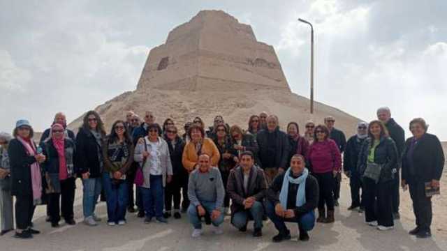 بني سويف تستقبل 76 عضوا من ناديي الشمس والجزيرة لزيارة المعالم الأثرية