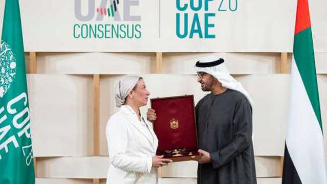 تقديرا لجهودها في إنجاح مؤتمر COP28.. رئيس دولة الإمارات يمنح وزيرة البيئة «وسام زايد الثاني»