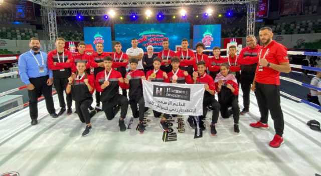 7 ميداليات ملونة للأردن في البطولة العربية للمواي تاي للشباب والشابات