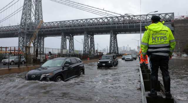 نيويورك تعلن حالة طوارئ جراء هطولات مطرية غزيرة