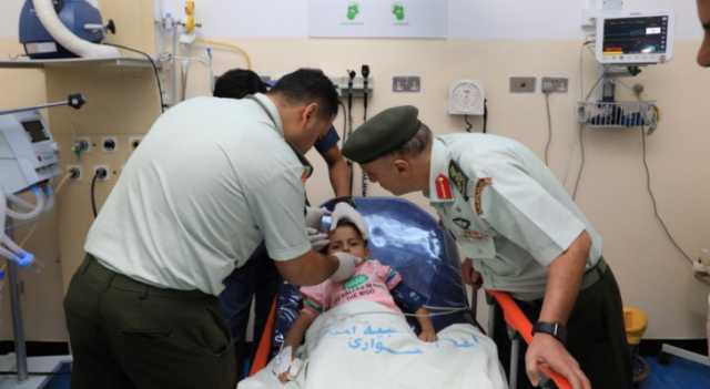 إخلاء صغيرة من غزة لاستكمال علاجها في مدينة الحسين الطبية