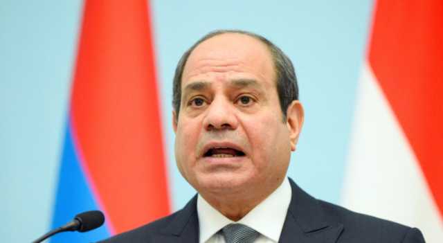 السيسي: مصر تبذل جهودا لوقف التصعيد في الأراضي الفلسطينية