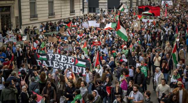 الآلاف يشاركون بمسيرة تضامنية مع الفلسطينيين في جنيف