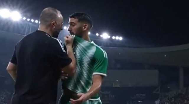 تصرف جمال بلماضي في مباراة الجزائر ومصر يثير الجدل