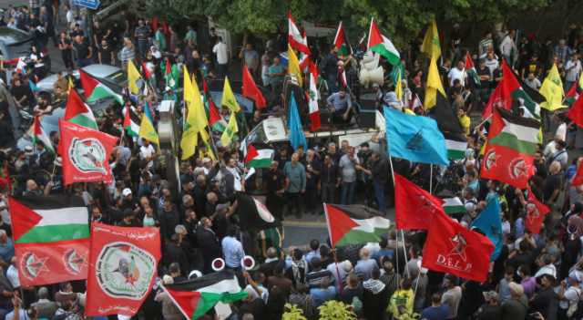 تظاهرة في لبنان تنديدا بجرائم الاحتلال في فلسطين