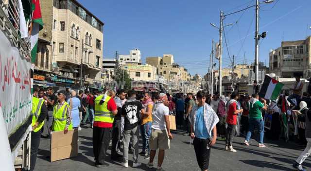 الأردنيون ينفذون وقفات ومسيرات تضامنية مع الفلسطينيين ودعما لغزة