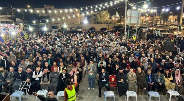 مهرجان خطابي عشائري في معان دعما لأهالي غزة
