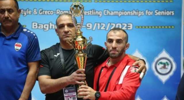 9 ميداليات ملونة حصيلة المصارعة الحرة والرومانية في البطولة العربية