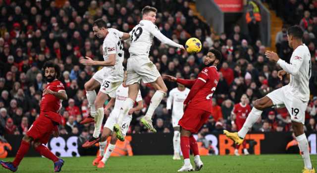 ليفربول يفشل في استعادة صدارة الدوري الانجليزي