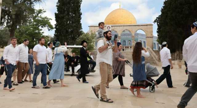 مئات المستوطنين يقتحمون الأقصى في ثالث أيام عيد الفصح اليهودي