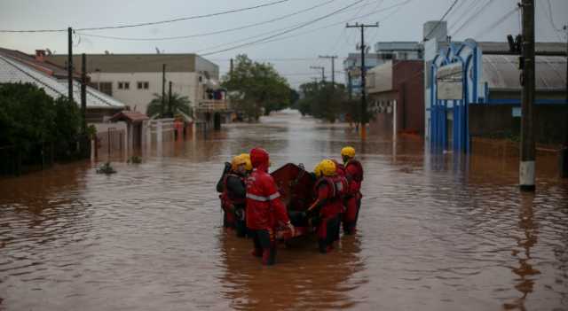 ارتفاع حصيلة ضحايا ومفقودي الفيضانات في جنوب البرازيل