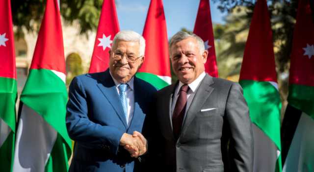 الملك يستقبل الرئيس الفلسطيني