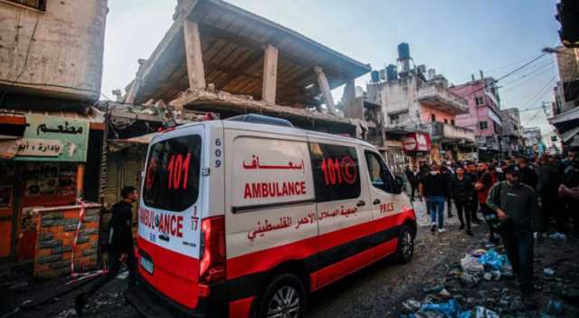 الهلال الأحمر الفلسطيني: الاحتلال يستهدف سيارة إسعاف وسط قطاع غزة