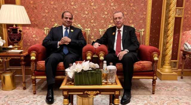 لأول مرة منذ 10 أعوام.. أردوغان يلتقي السيسي في القاهرة