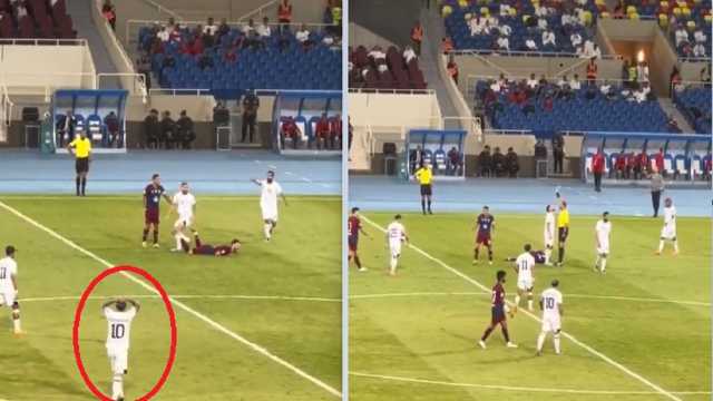 ردة فعل بانيغا بعد تدخل كويلار المتهور على لاعب الوحدة الإماراتي..فيديو