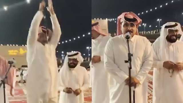 الصبحان يقتحم عالم القصائد ويرقص في أحد الحفلات ويفاجئ الحضور بحركة رونالدو .. فيديو