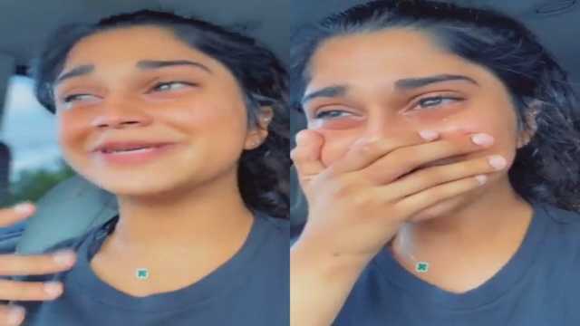 فتاة تنهار من البكاء بعد انتقال المعيوف للاتحاد .. فيديو