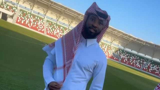 لاعب ‎الاتفاق موسى ديمبلي بالثوب والشماغ..صورة