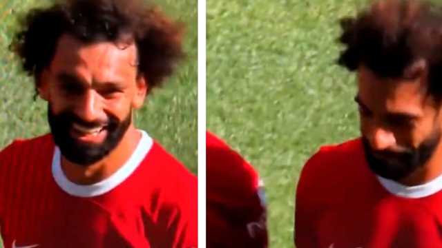 ردة فعل محمد صلاح بعد نهاية مباراة أستون فيلا .. فيديو