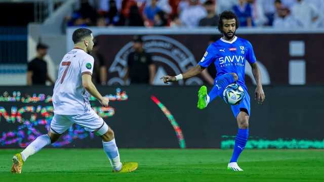 ياسر الشهراني الأسرع في مواجهة ‎الهلال أمام الجبلين