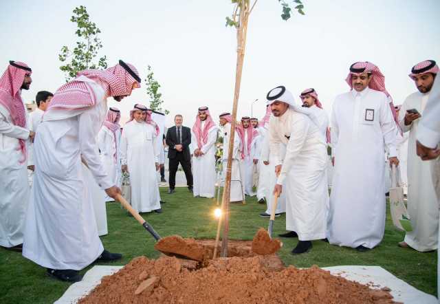 انطلاق أعمال تشجير حي النخيل بـ الرياض.. صور