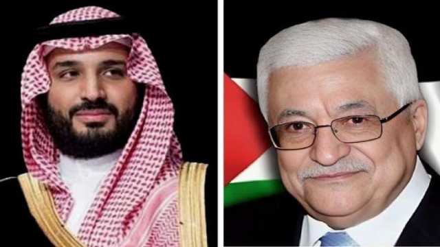 ولي العهد يبحث مع رئيس فلسطين التصعيد العسكري في غزة