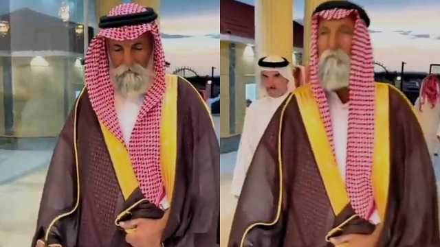 زواج رجل بعمر الـ 80 يثير دهشة الجمهور .. فيديو