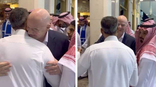 سامي الجابر يلتقي رئيس الفيفا.. فيديو