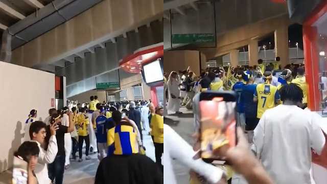 ‏جماهير النصر تحتفل: هاتوا الهلالي هاتوا الهلالي .. فيديو