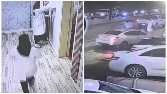 مشهد إنساني لممرضات يسعفن عائلة تعرضت لحادث أمام مقر عملهن .. فيديو