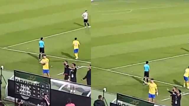 الروقي يشارك مقطع فيديو لرونالدو وهو يحتك مع جماهير الشباب ويعلق .. فيديو