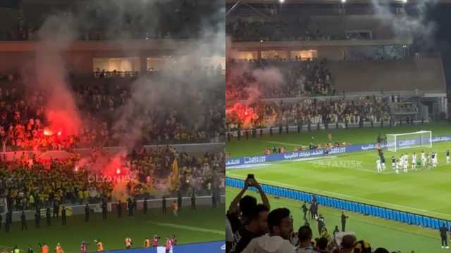 احتفالية لاعبي النصر مع الجماهير..فيديو