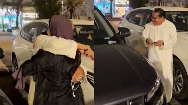 فتاة تهدي والدها سيارة هدية في مشهد رائع أبكى القلوب .. فيديو