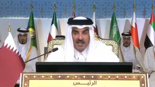 أمير قطر يؤكد أنه لا يمكن تهميش القضية الفلسطينية وأن زمن الاستعمار انتهى .. فيديو