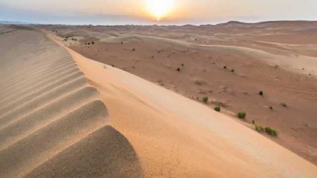 إنقاذ شخصًا علقت مركبته في صحراء الربع الخالي