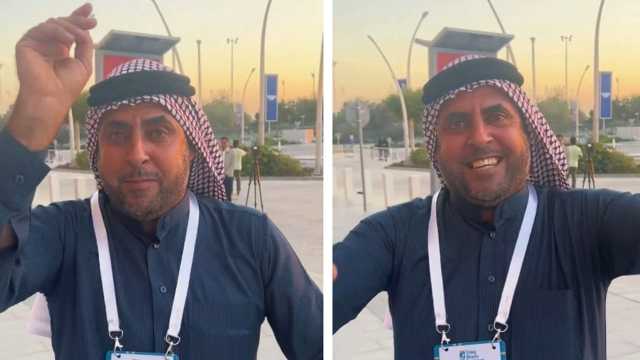 مشجع عراقي يطلب السماح من زوجته على الهواء بعد فوز المنتخب..فيديو