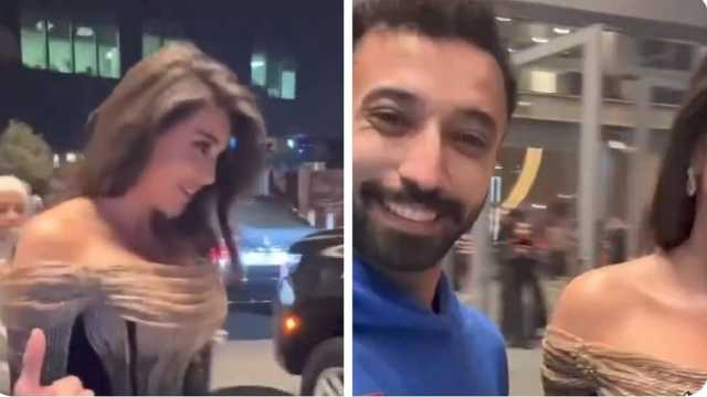 خجل ياسمين صبري أثناء محاولة شاب التقاط سيلفي معها .. فيديو