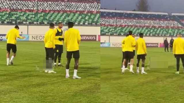 لاعب الاتحاد كاد يتعرض للإصابة بسبب أرضية نافباخور..فيديو