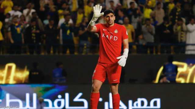 راغد النجار حارس عرين النصر أمام العين