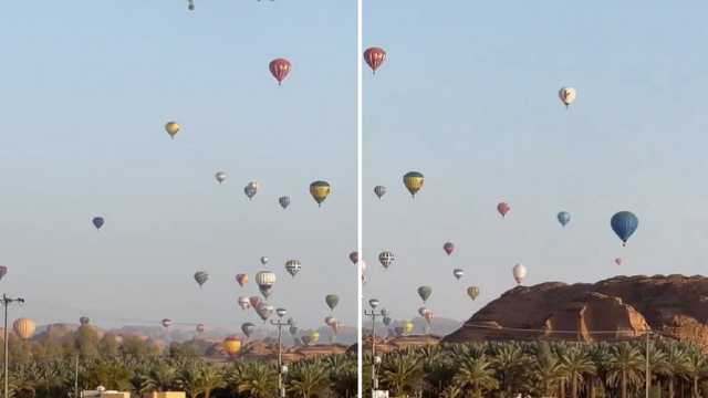 سماء العُلا تتزين بـ المناطيد .. فيديو