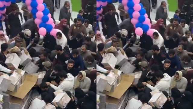 ازدحام وتدافع في أحد المحلات التجارية قبل رمضان..فيديو