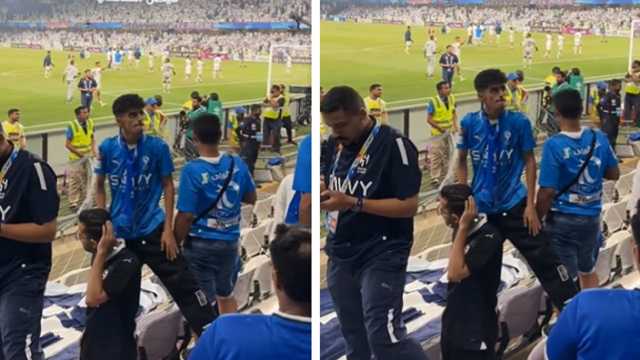 لاعبو العين يحيون جماهير الهلال.. فيديو