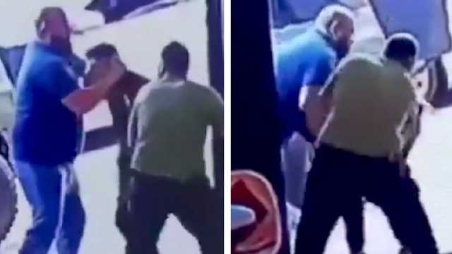 لبنانيان يعتديان على لاجئ سوري بطريقة وحشية .. فيديو